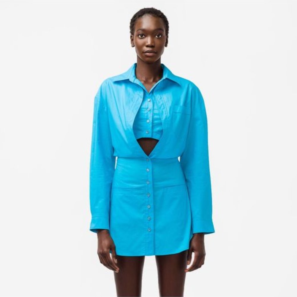 JACQUEMUS Blue 'La Robe Baunhilha' Dress